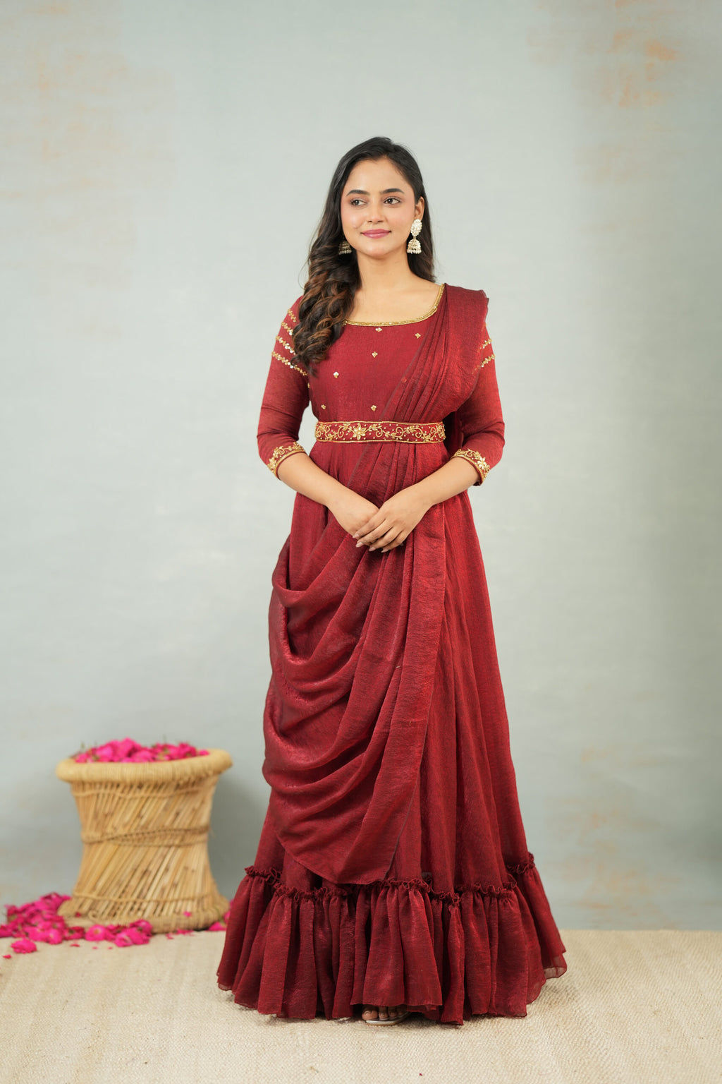Maroon Drape