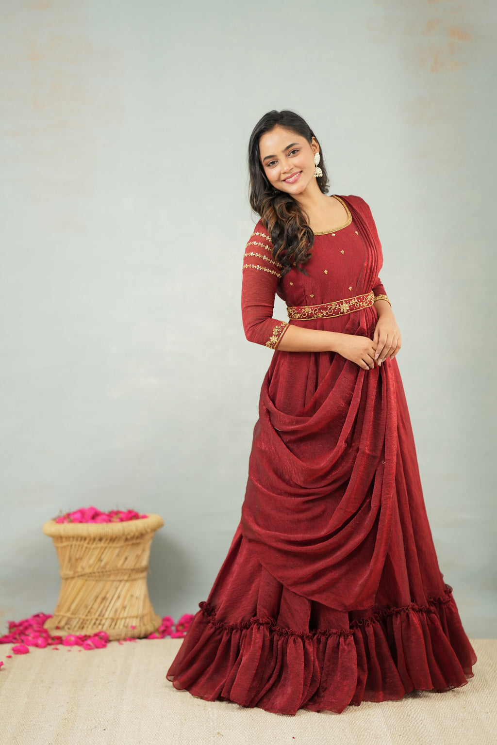 Maroon Drape