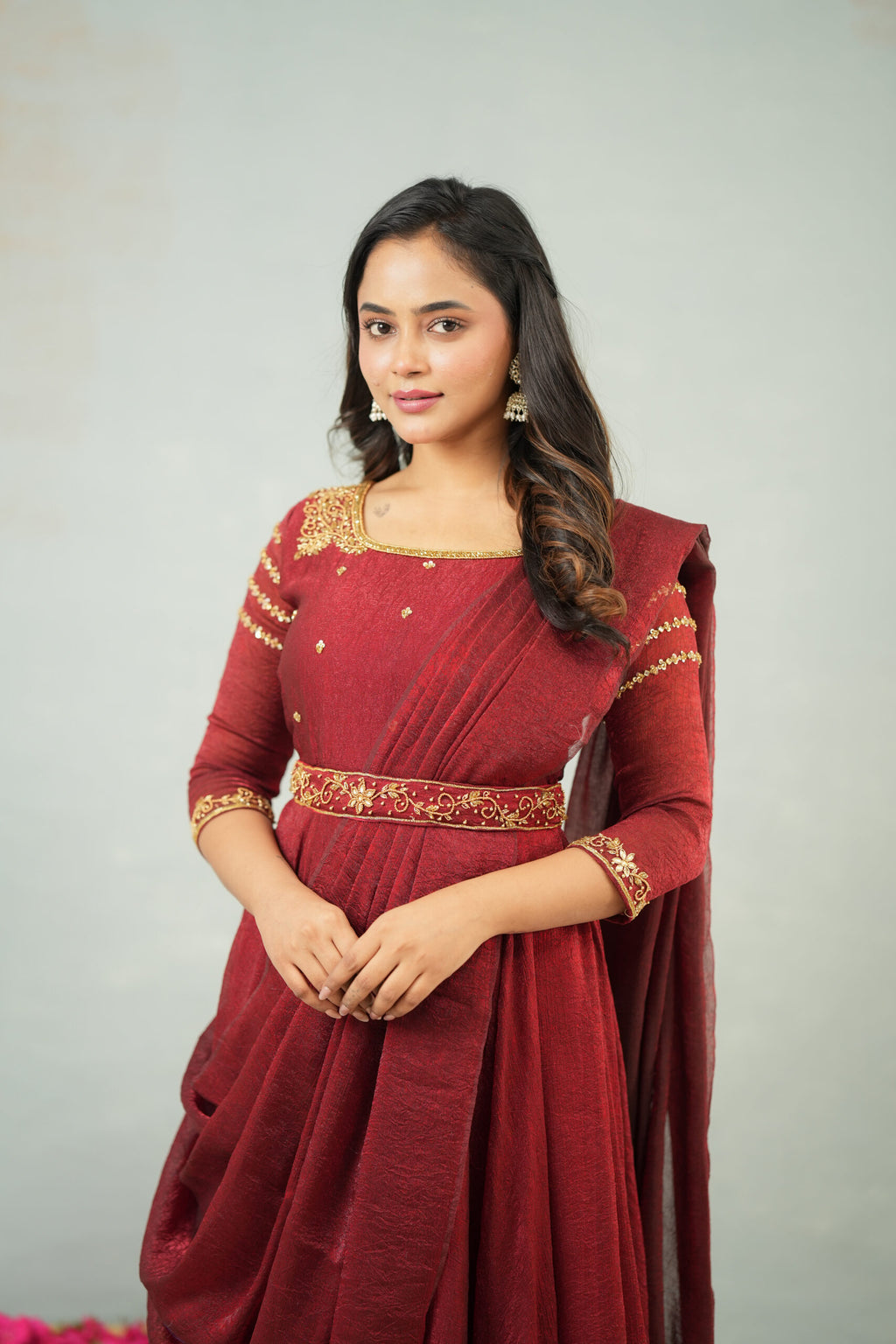 Maroon Drape